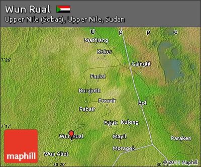 Satellite Map of Wun Rual