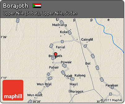Shaded Relief Map of Borajoth