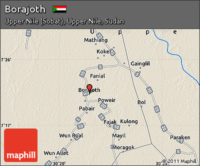 Shaded Relief Map of Borajoth