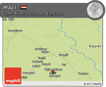 Physical Panoramic Map of Mayil