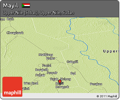 Physical Panoramic Map of Mayil