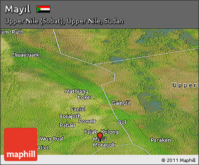 Satellite Panoramic Map of Mayil