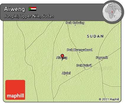 Physical 3D Map of Aiweng