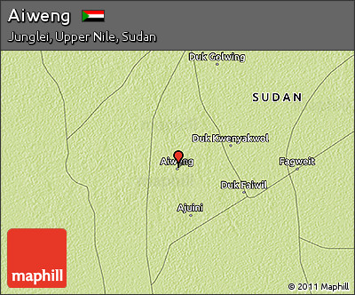 Physical 3D Map of Aiweng