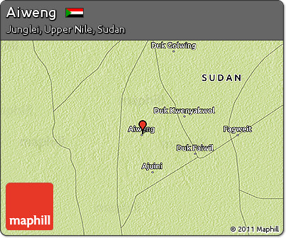 Physical 3D Map of Aiweng