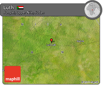 Satellite Map of Luth