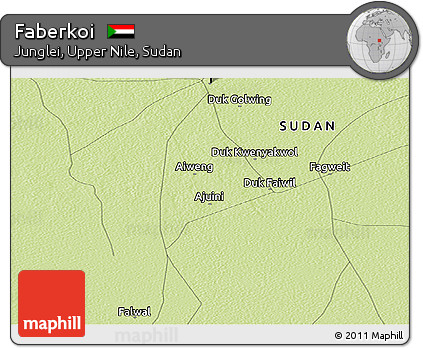 Physical Panoramic Map of Faberkoi