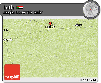 Physical Panoramic Map of Luth