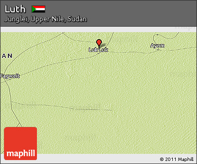 Physical Panoramic Map of Luth