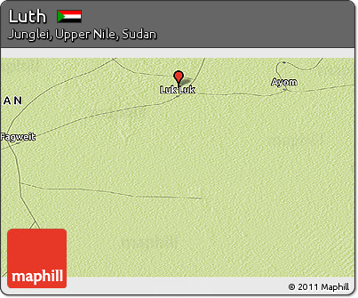 Physical Panoramic Map of Luth