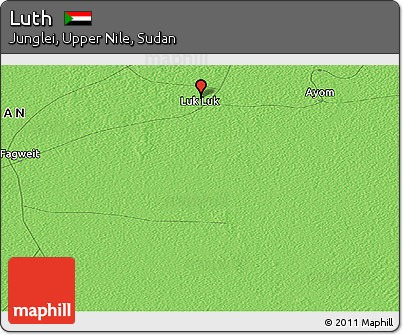 Political Panoramic Map of Luth