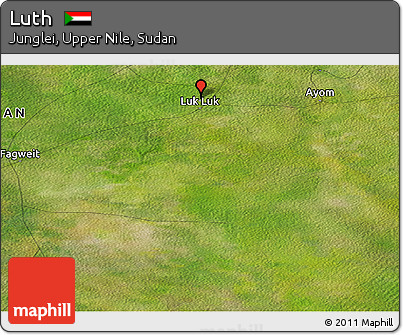 Satellite Panoramic Map of Luth