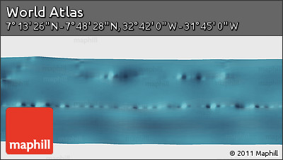 Satellite Panoramic Map of the Area around 7° 30' 57" N, 32° 13' 30" W