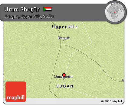 Physical 3D Map of Umm Shuţūr