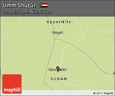 Physical 3D Map of Umm Shuţūr