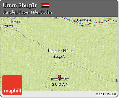 Physical Panoramic Map of Umm Shuţūr