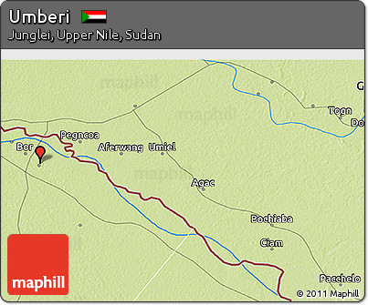Physical 3D Map of Umberi