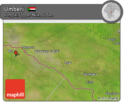 Satellite 3D Map of Umberi