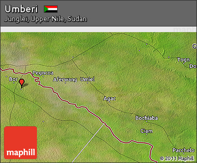 Satellite 3D Map of Umberi
