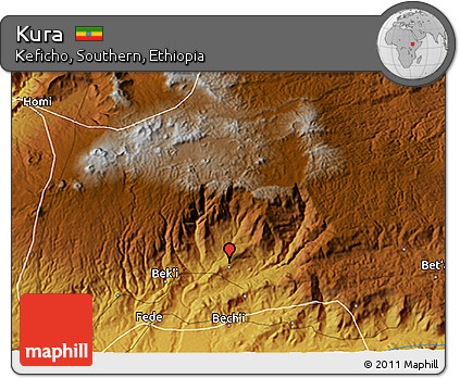 Physical 3D Map of Kura
