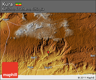 Physical 3D Map of Kura