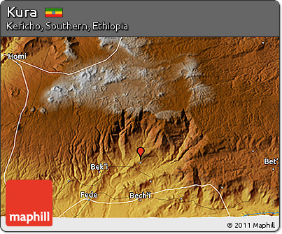 Physical 3D Map of Kura