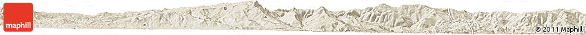 Shaded Relief Horizon Map of the Area around 7° 30' 57" N, 36° 37' 30" E