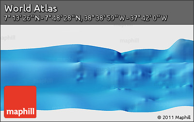 Physical Panoramic Map of the Area around 7° 30' 57" N, 38° 10' 29" W
