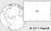 Blank Location Map of the area around 7° 30' 57" N, 39° 52' 30" W