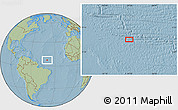 Savanna Style Location Map of the area around 7° 30' 57" N, 39° 52' 30" W, hill shading