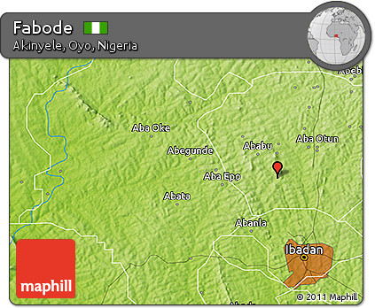 Physical 3D Map of Fabode