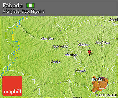 Physical 3D Map of Fabode