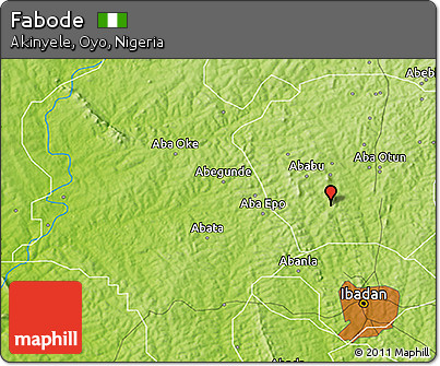 Physical 3D Map of Fabode