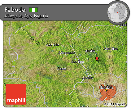 Satellite 3D Map of Fabode
