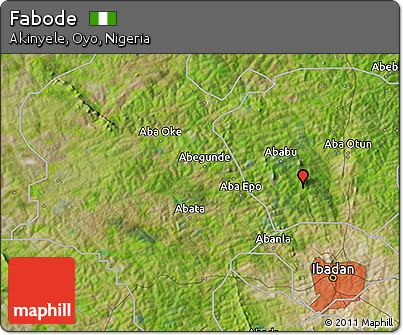 Satellite 3D Map of Fabode