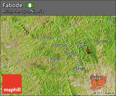 Satellite 3D Map of Fabode