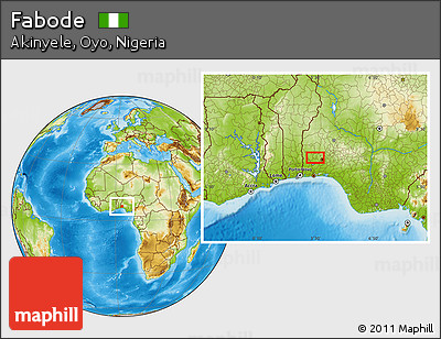 Physical Location Map of Fabode