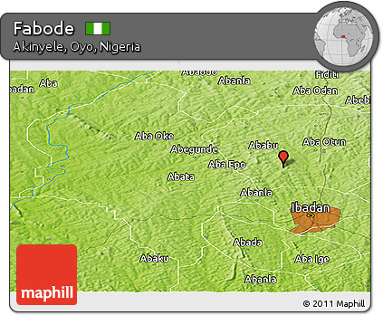 Physical Panoramic Map of Fabode