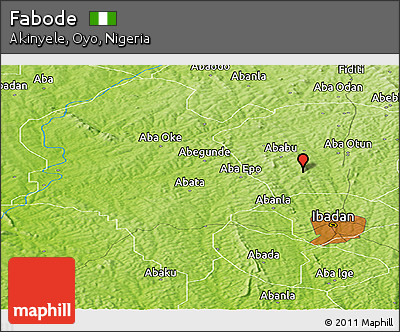 Physical Panoramic Map of Fabode