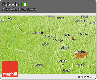 Physical Panoramic Map of Fabode