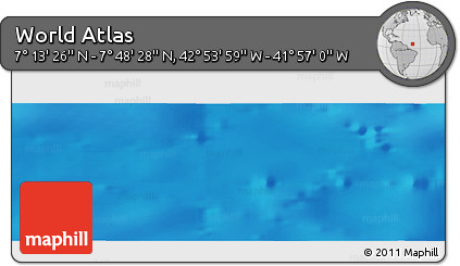 Physical Panoramic Map of the Area around 7° 30' 57" N, 42° 25' 29" W
