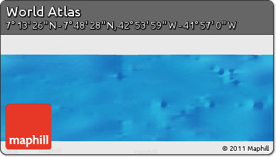 Physical Panoramic Map of the Area around 7° 30' 57" N, 42° 25' 29" W