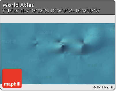Satellite 3D Map of the Area around 7° 30' 57" N, 44° 7' 30" W