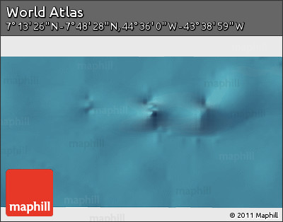 Satellite 3D Map of the Area around 7° 30' 57" N, 44° 7' 30" W
