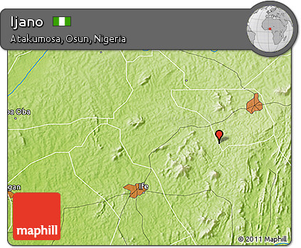 Physical 3D Map of Ijano