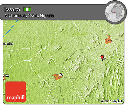 Physical 3D Map of Iwara