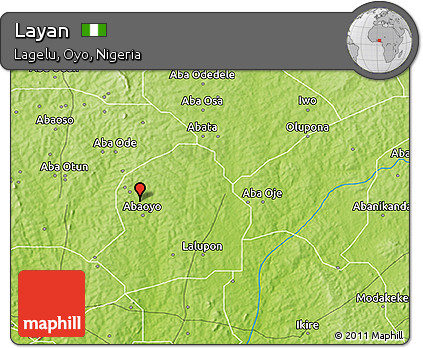 Physical 3D Map of Layan