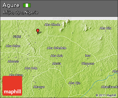 Physical 3D Map of Agure