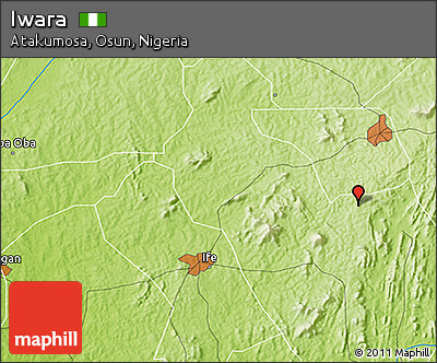 Physical 3D Map of Iwara