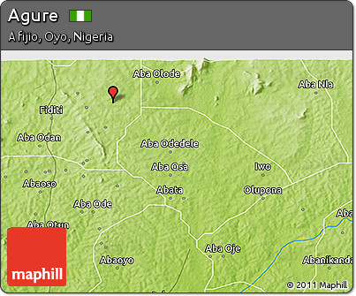 Physical 3D Map of Agure